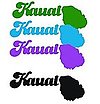 Kauai Island w/ Word 3