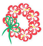 Hibiscus Wreath Laser Cut