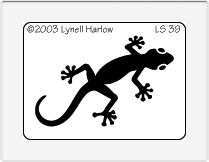 Small Gecko Stencil