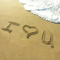 CC07 I Love You in Sand