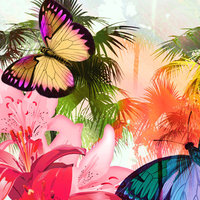H01 Tropical Butterfly Left