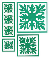 Ti Leaf Quilt Green Laser Cuts