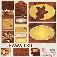 12x12 Hawaii Scrapbook Kit