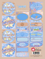 Blue Maui Journal Stickers