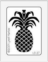 Small Pineapple Stencil