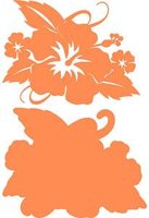 Hibiscus with Leaves Carrot on Carrot Laser Cut
