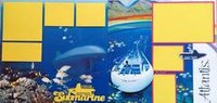 Atlantis Submarine Scrapbook Page Kit