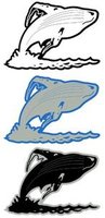 Whale Breach Laser Image